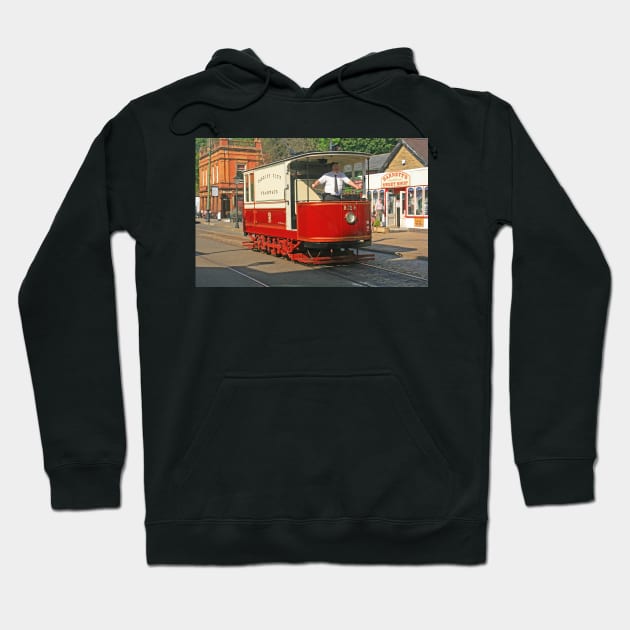 Cardiff Rail Cleaning Tram Car, Crich, September 2021 Hoodie by RedHillDigital